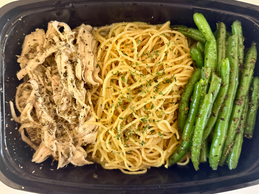 Garlic-Herb Chicken Angel Hair Pasta